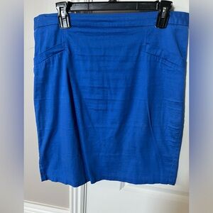 Vintage Pencil Skirt. Royal Blue. Size Large.
